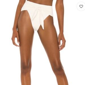 Riviera Bikini Bottom in Off White by WeWoreWhat, size M